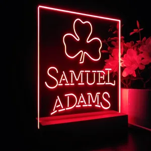 Samuel Adams Clover Shamrock LED Desk Light
