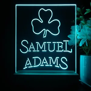 Samuel Adams Clover Shamrock LED Desk Light