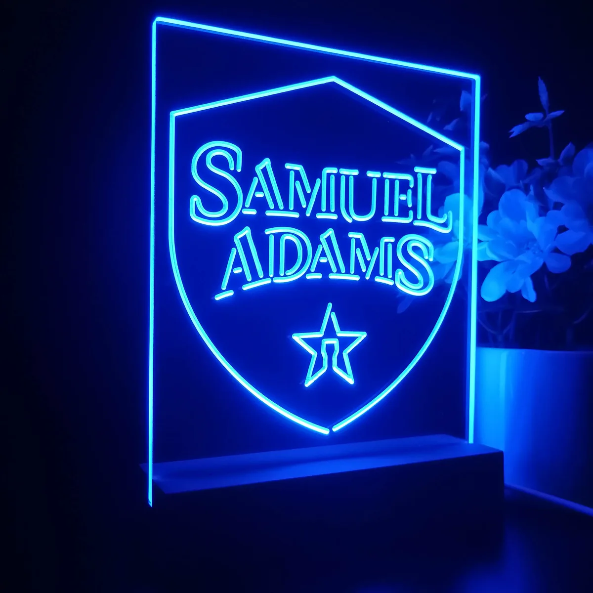 Samuel Adams Logo LED Desk Light