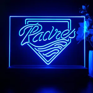 San Diego Padres Logo 1 LED Desk Light - Legacy Edition