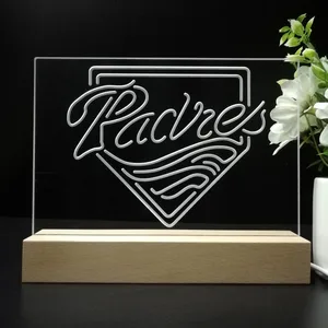 San Diego Padres Logo 1 LED Desk Light - Legacy Edition