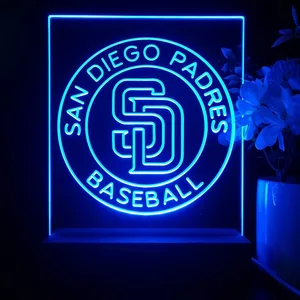San Diego Padres Logo 2 LED Desk Light