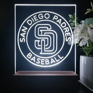 San Diego Padres Logo 2 LED Desk Light