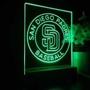 San Diego Padres Logo 2 LED Desk Light