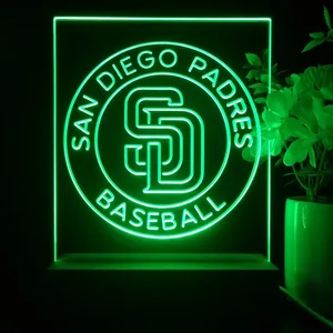San Diego Padres Logo 2 LED Desk Light
