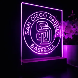 San Diego Padres Logo 2 LED Desk Light