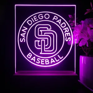 San Diego Padres Logo 2 LED Desk Light
