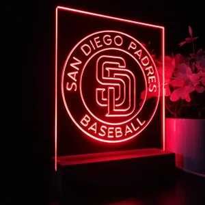 San Diego Padres Logo 2 LED Desk Light