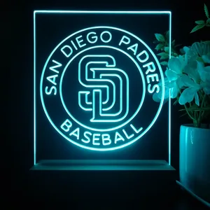San Diego Padres Logo 2 LED Desk Light