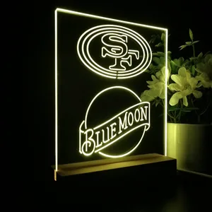 San Francisco 49ers Blue Moon LED Desk Light