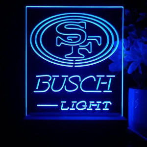 San Francisco 49ers Busch Light LED Desk Light