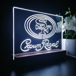 San Francisco 49ers Crown Royal LED Desk Light