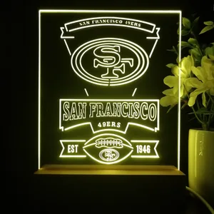 San Francisco 49ers EST 1946 LED Desk Light