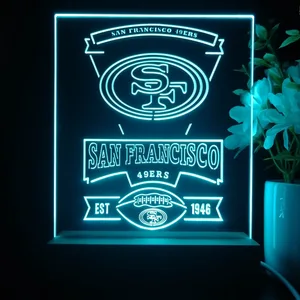 San Francisco 49ers EST 1946 LED Desk Light
