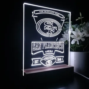 San Francisco 49ers EST 1946 LED Desk Light