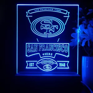 San Francisco 49ers EST 1946 LED Desk Light