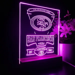 San Francisco 49ers EST 1946 LED Desk Light