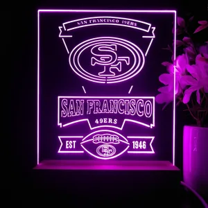 San Francisco 49ers EST 1946 LED Desk Light