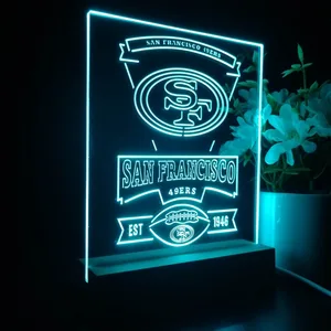 San Francisco 49ers EST 1946 LED Desk Light