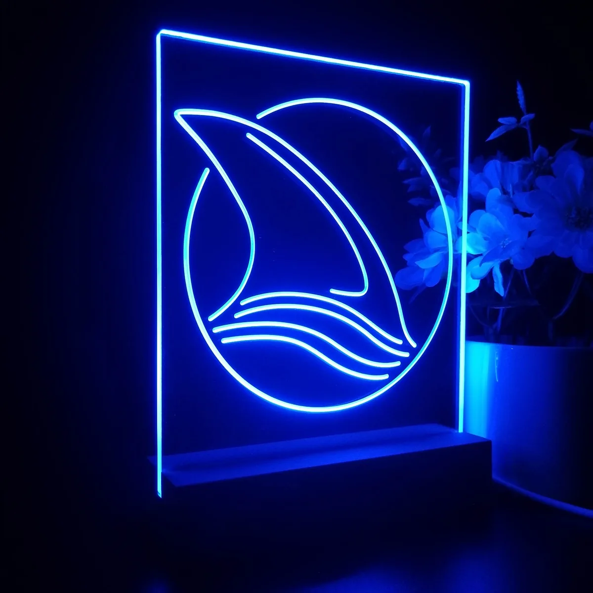 San Jose Sharks Fin 2 LED Desk Light