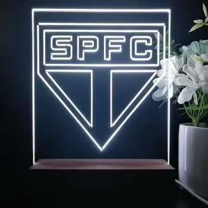 Sao Paulo Futebol Clube Logo LED Desk Light