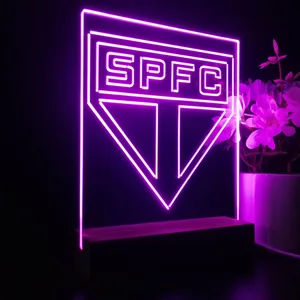 Sao Paulo Futebol Clube Logo LED Desk Light
