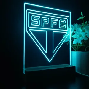 Sao Paulo Futebol Clube Logo LED Desk Light