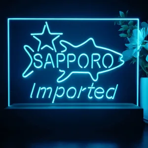 Sapporo Premium Beer Fish Star LED Desk Light