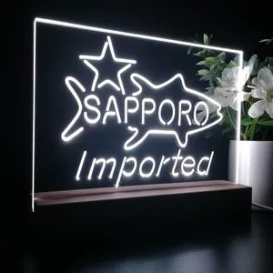 Sapporo Premium Beer Fish Star LED Desk Light