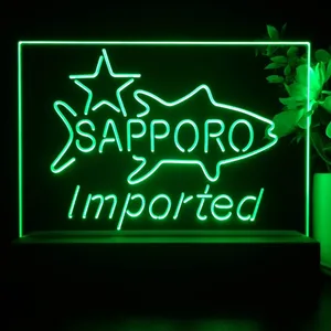 Sapporo Premium Beer Fish Star LED Desk Light
