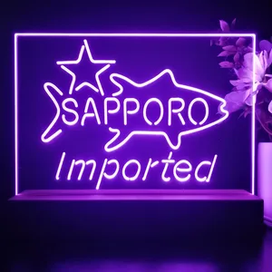 Sapporo Premium Beer Fish Star LED Desk Light