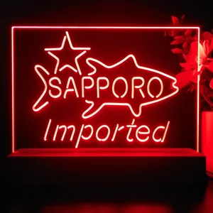 Sapporo Premium Beer Fish Star LED Desk Light