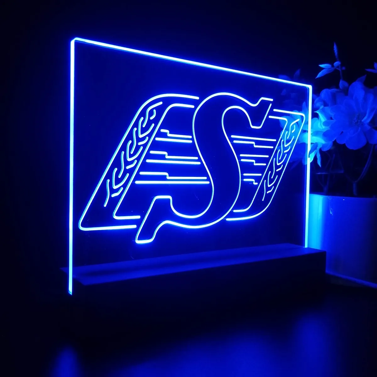 Saskatchewan Roughriders Logo LED Desk Light