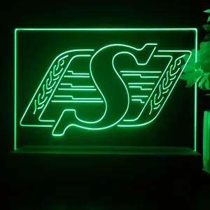 Saskatchewan Roughriders Logo LED Desk Light