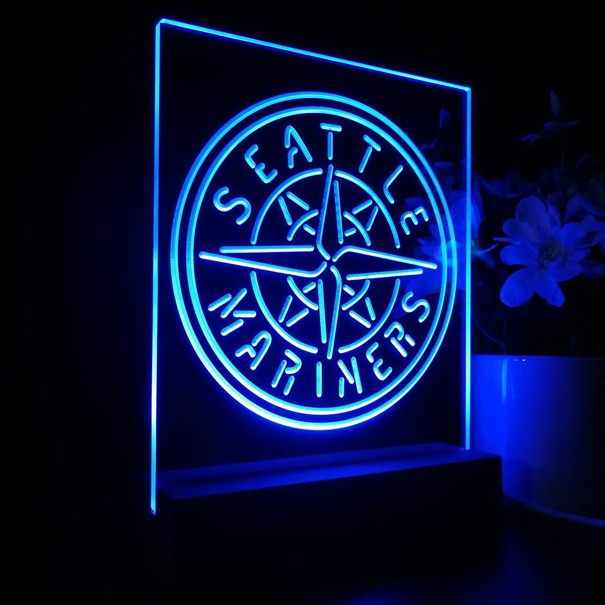 Seattle Mariners Logo 1 LED Desk Light