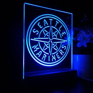 Seattle Mariners Logo 1 LED Desk Light