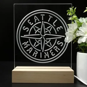 Seattle Mariners Logo 1 LED Desk Light