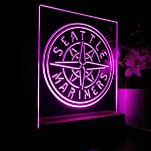 Seattle Mariners Logo 1 LED Desk Light