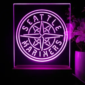 Seattle Mariners Logo 1 LED Desk Light