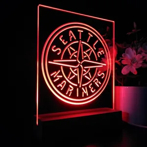 Seattle Mariners Logo 1 LED Desk Light