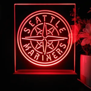 Seattle Mariners Logo 1 LED Desk Light