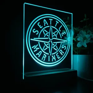 Seattle Mariners Logo 1 LED Desk Light