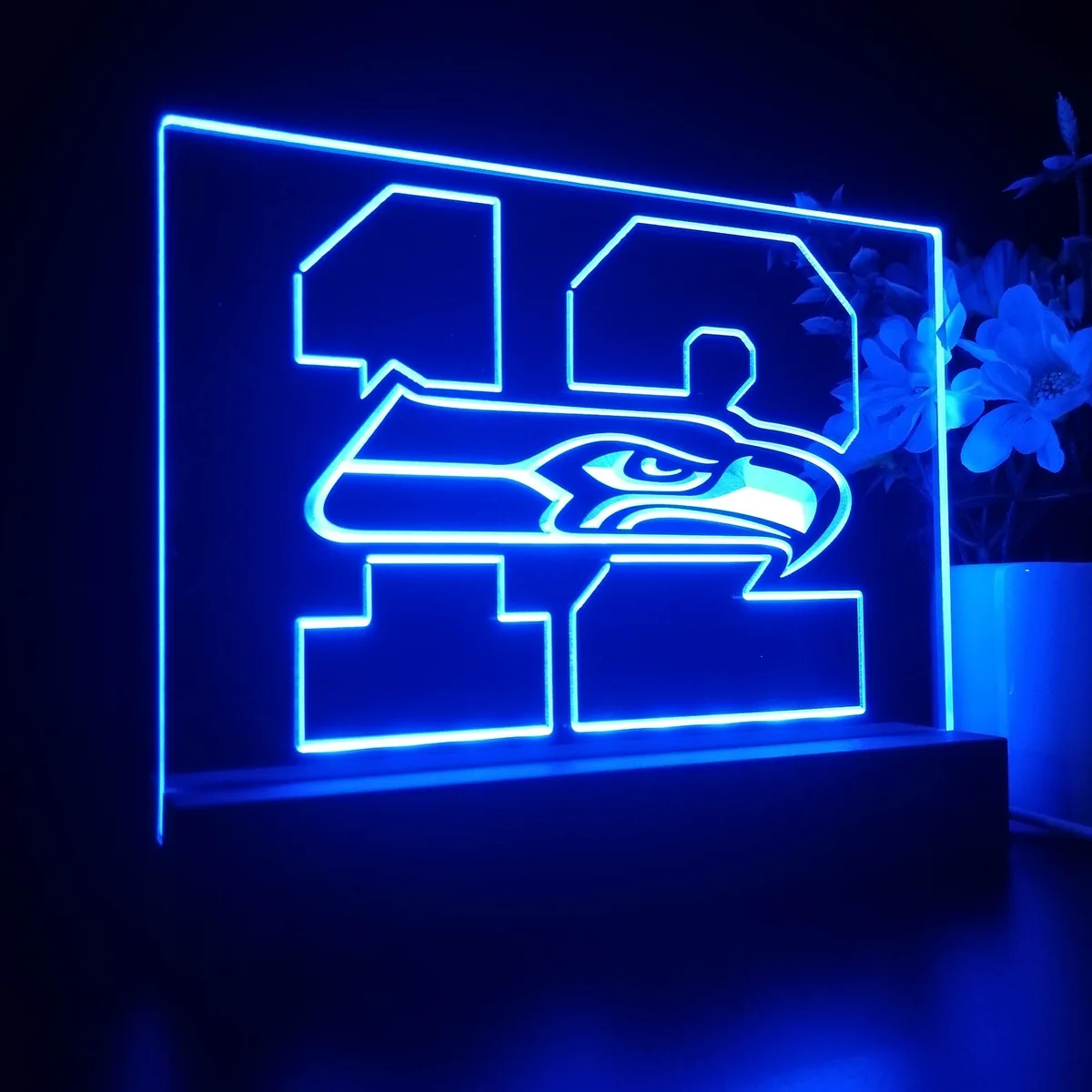 Seattle Seahawks 12th man LED Desk Light