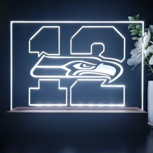 Seattle Seahawks 12th man LED Desk Light