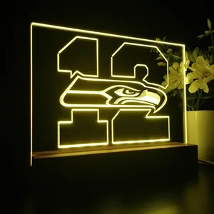Seattle Seahawks 12th man LED Desk Light