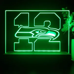 Seattle Seahawks 12th man LED Desk Light
