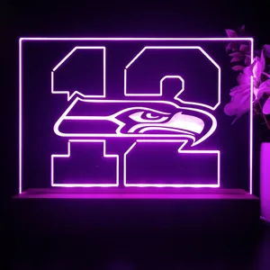 Seattle Seahawks 12th man LED Desk Light