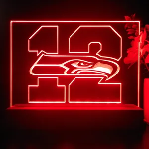 Seattle Seahawks 12th man LED Desk Light