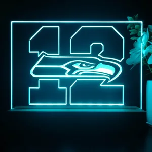 Seattle Seahawks 12th man LED Desk Light