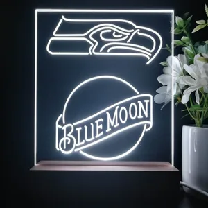 Seattle Seahawks Blue Moon LED Desk Light